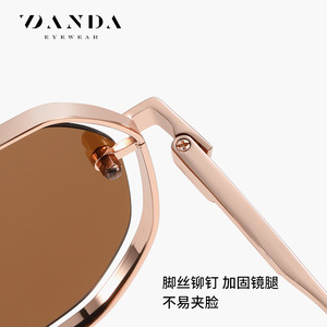 Danda <b>Square</b> <b>Sunglasses</b> JS8575 Polarized UV400 Men Driving Fashion Metal Frame - Product Image 2