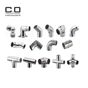304 316 Stainless Steel 90 Degree Angle Elbow Connector for round Tube