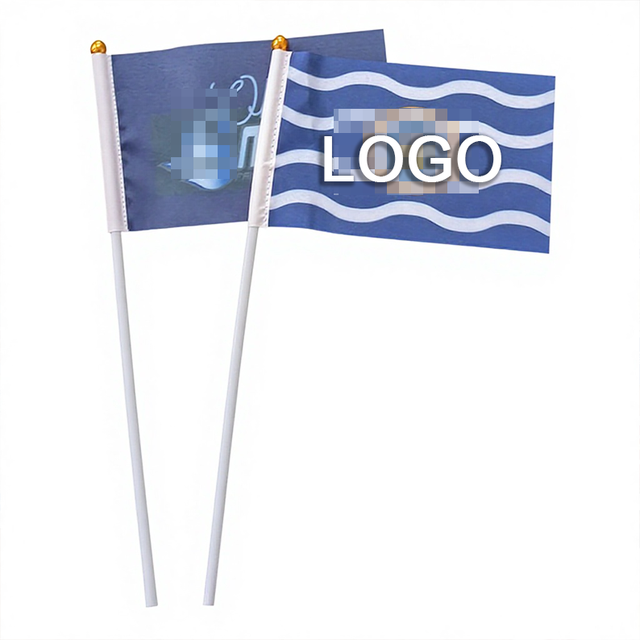 Chinese Factory Promotional Custom Hand Flags Mini Body Flag All Kinds of National Flag Digital Printing LOGO Advertising Slogan