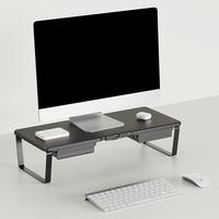 Venta caliente almacenamiento multifunción de doble cajón con soporte para teléfono móvil IMac Notebook monitor de computadora soporte elevador para computadora portátil