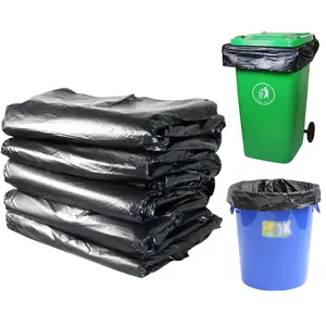 Sacs de poubelle jetables en plastique PE industriel, lourds, pour la cuisine, vente directe d'usine,