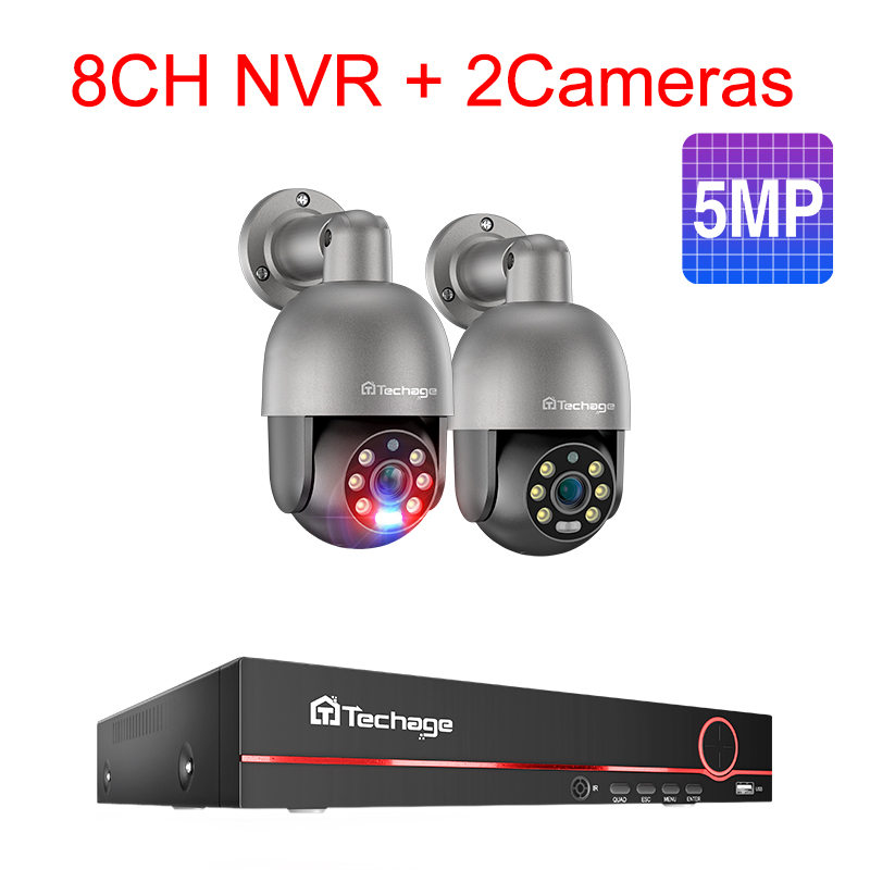 NVR 8 canaux avec 2 caméras 5MP