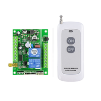 Récepteur ASK universel 12V 24V 36V 48V DC 10A RF télécommande 2CH interrupteur de télécommande sans fil pour garage