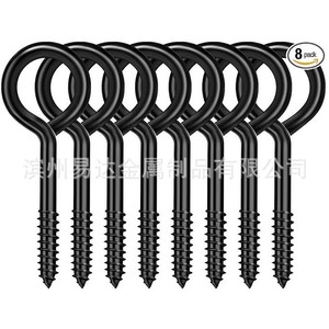 Tornillos autorroscantes con ojo Eda Black M6 M8 M10 de hierro cincado para madera de alta resistencia - Product Image 2