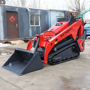 Chinese Cheap Mini Skidsteer Loader Diesel CE EURO5 Epa Engine Wheel Crawler Mini Track Skid Steer Loader With Attachments Track