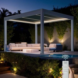 Pergola Bioclimatica Automatica 3X4M 4X4M Tetto per Pergola Impermeabile in Alluminio per Esterni - Product Image 2
