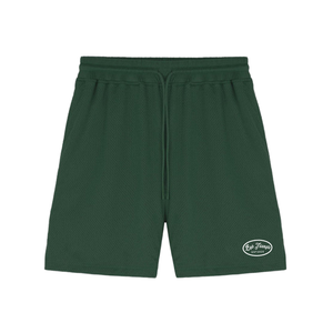 กางเกงขาสั้นกีฬาผู้ชายแบบแห้งเร็ว พิมพ์โลโก้ได้ตามต้องการ รับผลิตแบบ OEM ODM ความยาวขาใน 5 นิ้ว ผ้าตาข่าย เหมาะสำหรับออกกำลังกาย บาสเกตบอล วิ่ง ผลิตจากโรงงานโดยตรง - Product Image 1