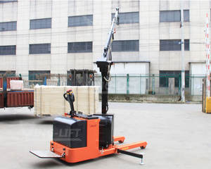 Grúa de tienda giratoria eléctrica Grúa eléctrica de una sola tienda Apilador eléctrico Transpaleta Carretilla elevadora diésel Pasillo muy estrecho - Product Image 3