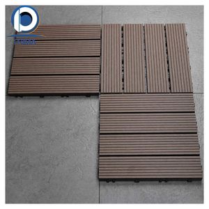 Revêtement de sol <span class=keywords><strong>extérieur</strong></span> en plastique de style bois WPC <span class=keywords><strong>pour</strong></span> terrasses et arrière-cours - Product Image 1