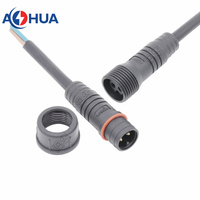 AOHUA Faisceau de câbles étanche pour projecteur personnalisé M19 Mâle Femelle Injection PVC Câbles de connexion LED étanches 2 ~ 4Pin