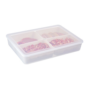 冷蔵庫保管容器食品グレードPP肉フリーザーボックス蓋付き気密密封オーガナイザー - Product Image 1