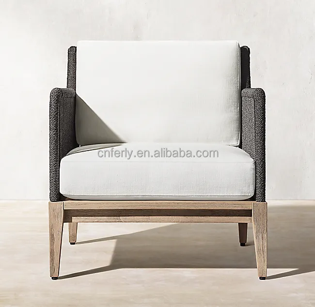 Neues Design Misch material Luxus Teak Möbel Gartenmöbel Rattan Lounge Sofa Modes ofa