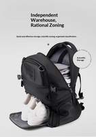 Sac à dos de basketball avec filet de maintien pour ballon, sangles de compression, compartiment à chaussures, résistant à l'eau, grande capacité, pour le sport et les activités de plein air