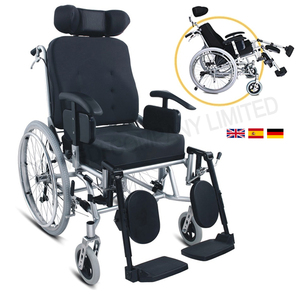 Silla de Ruedas Reclinable para Necesidades Especiales, Asiento Adaptativo, Silla de Ruedas Manual para Parálisis Cerebral - Product Image 2