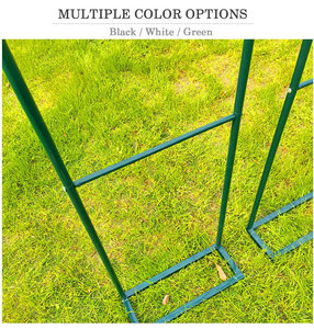 Abri de légumes de jardin cadre en <span class=keywords><strong>fer</strong></span> forgé arc <span class=keywords><strong>portail</strong></span> décoratif escalade pergola arc support de fleurs - Product Image 2