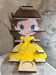 Boîte à musique murale en bois pour chambre d'enfant pour 24 figurines Tonie Étagère personnalisée et <span class=keywords><strong>Toniebox</strong></span> - Product Image 5