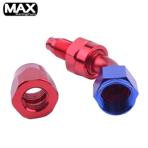 AN4 an6 an8 AN10 AN12 AN16 xe 45 độ hợp kim nhôm dầu mát xoay dầu nhiên liệu gas dòng hose Ống Adapter kết thúc một phù hợp - Product Image 5