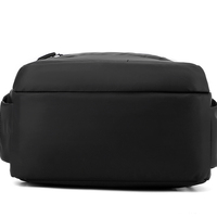 Sac à dos unisexe en nylon souple pour ordinateur portable, sacs d'école personnalisés, fermeture éclair étanche, ceinture à coussin d'air, 24L, polyester