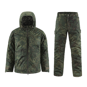 Rusia camuflaje hombres cortavientos impermeable acolchado abrigos al aire libre camping deporte chaqueta diseñador invierno táctico abrigos y pantalones conjuntos - Product Image 1