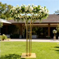 Arche de mariage haute et grande en acier inoxydable, support floral, décoration personnalisable, montage facile