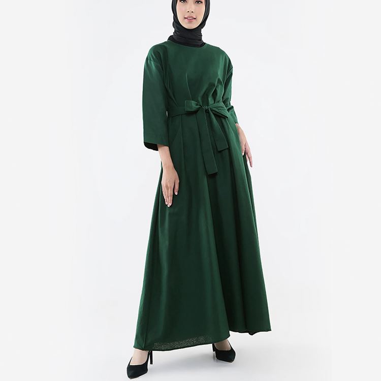 2019ล่าสุดแฟชั่น Al Haramain สีขาว Abaya กับชุด Muslimah Jubah