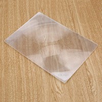 Feuille grossissante Taille 245x170mm Lentille de Fresnel en PVC pleine page Loupe de lecture en plastique