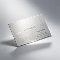 Cartes de visite professionnelles de luxe personnalisées avec logo, en carton texturé pailleté, livraison rapide en gros