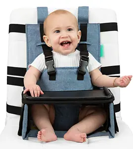 Taşınabilir kumaş yüksek bebek sandalyesi yükseltici koltuk besleme/yeme seyahat koltuğu aksesuar seyahat koşum koltuk