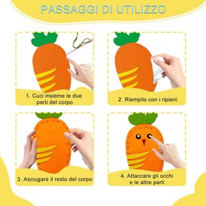 Kit de <span class=keywords><strong>couture</strong></span> en feutre pour enfants de 6 ans et plus, idéal pour débutants, <span class=keywords><strong>livre</strong></span> de puzzle DIY sur les animaux de la ferme, modèle personnalisé - Product Image 2