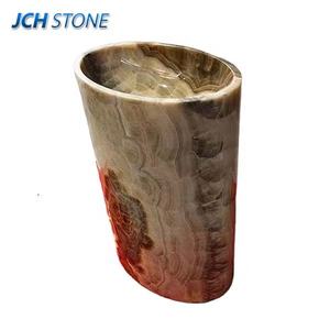 אבן שיש זניטרית אבן שיש בז 'שיש לשטוף אבן גלילי כיור עמוד - Product Image 2