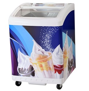 Congelador Comercial con Puerta de Vidrio Smad 156l, Congelador Vertical para Exhibición de Hielo, Modelo Dsh-156c - Product Image 1