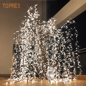 Toprex Decor 2M Material <span class=keywords><strong>de</strong></span> hierro y PVC LED iluminado árbol <span class=keywords><strong>de</strong></span> sauce decorativo para <span class=keywords><strong>fiestas</strong></span> al aire libre bodas artículos <span class=keywords><strong>de</strong></span> decoración fabricados - Product Image 5
