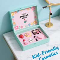 Boîtes de maquillage pour enfants en carton à deux étages personnalisées, crème pour les yeux, matériaux recyclés, fermeture magnétique, taille personnalisée