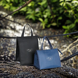 Durable <span class=keywords><strong>a</strong></span> rayas Material Oxford Thermo Tote Cooler Bag Desayuno Almuerzo Picnic Viajes Aislamiento térmico Entrega de alimentos frescos Bento - Product Image 3