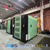 Kompresor Udara Sekrup PM VSD 250kw 2 Tahap Industri Stasioner AC Daya Besar Pompa Listrik Tugas Berat Berpendingin Udara 380V