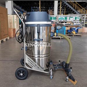 Aspiradora industrial en seco y húmedo de fábrica OEM Aspiradora de suelo húmedo y seco comercial de acero inoxidable - Product Image 3