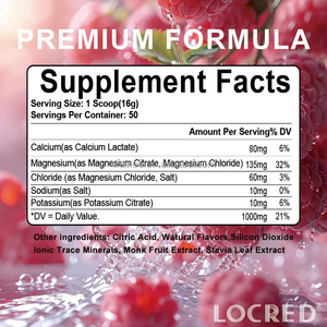 Poudre d'électrolytes en sachet individuel sous marque privée, en vrac, OEM, fabricant <span class=keywords><strong>de</strong></span> poudre d'hydratation, mélange <span class=keywords><strong>de</strong></span> boisson personnalisé saveur framboise-citronnade en sachet - Product Image 4