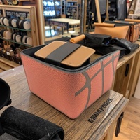 Untuk Desain Bola Basket Vintage Kustom, Dompet Kartu Kredit Bank RFID Kulit Asli Unisex Anti-pencurian, Bahan Nilon Pendek Terbuka