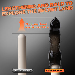 Anneau vibrant pour pénis, extension de pénis, manchon pour retarder l'éjaculation, pour adultes - Product Image 6