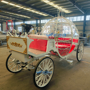 Carruaje Eléctrico de Lujo con Forma de Calabaza Blanca de Princesa Cenicienta para Bodas, Transporte Especial - Product Image 2