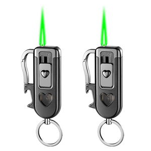 Encendedor Metálico Multifuncional con Destapador de Botellas, Recargable con Butano, Fácil de Transportar, Logotipo Personalizado, Venta al Por Mayor - Product Image 1