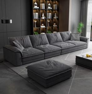 Sofa Kain Modern Mewah dengan Chaise Ottoman untuk Hotel, Villa, Ruang Tamu, Kamar Tidur, Sofa Modular Bentuk L Sudut - Product Image 3