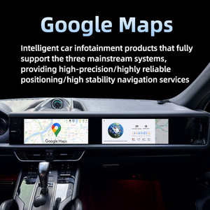 24.6 pouces Android 13 système <span class=keywords><strong>voiture</strong></span> lecteur DVD multimédia GPS Navigation pour Porsche Cayenne 92A 2010-2018 - Product Image 5