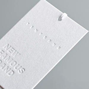 맞춤형 행택 특수 종이 제작 무료 디자인 남성 및 여성 라벨 행택 - Product Image 4