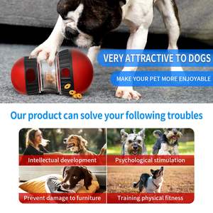 Interaktif tedavi dağıtım köpek oyuncaklar ve ayarlanabilir yavaş besleyici topu köpek bulmaca oyuncaklar Ideal köpek zenginleştirme oyuncaklar tedavi topu - Product Image 4