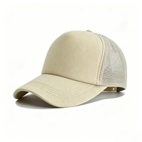 Gorra Trucker de Malla Lisa al por Mayor con Logotipo Personalizado, Gorra de Béisbol de Malla de Espuma de 5 Paneles, Gorra Trucker Promocional de Dos Tonos