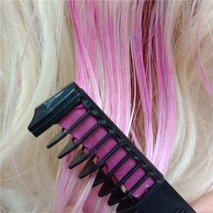 Link Rainbow Temporal Hair Dye Comb Set Festival Party Halloween Magic DIY Colorful Hair Chalk Kit Stearic Acid - Product Image 5