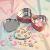 Boîte en métal en forme de cœur, emballage personnalisé en étain gaufré, étui à crayons unique, boîtes d'emballage en étain pour montres et bijoux