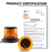 Feu de signalisation de sécurité LED 21W homologué ECE R65 R10, 8 modes clignotants, lumière d'avertissement LED ambre