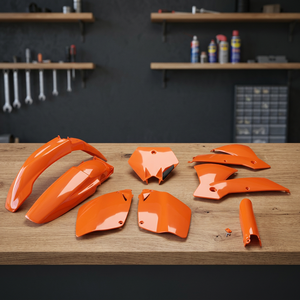 Kit di plastica pieno di 127 arancione per KTM SX 125 accessori per moto a 2003 2003 - Product Image 2